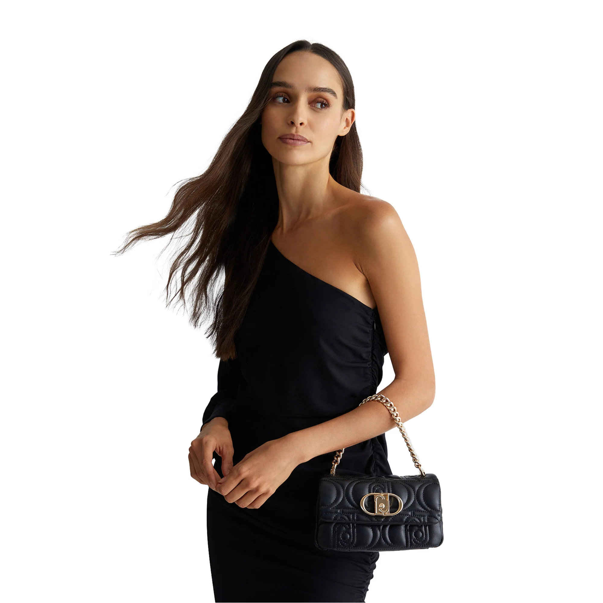 Borsa a spalla matelassé con logo Nera - immagine 8