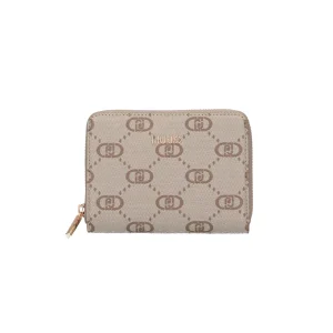 Portafoglio Donna in ecopelle monogram beige