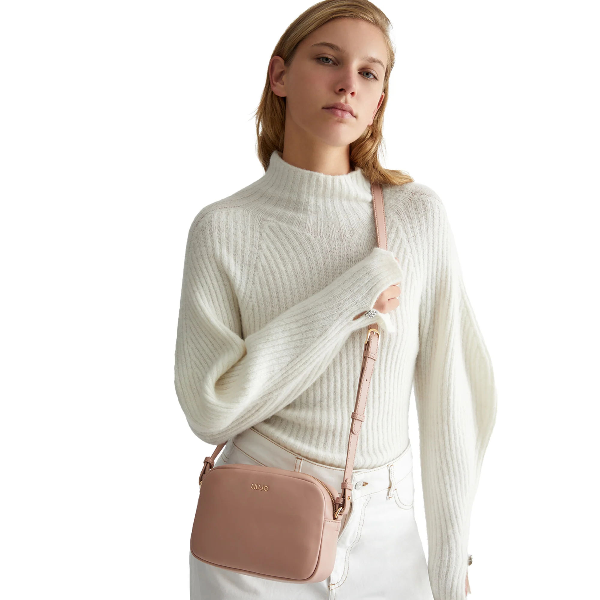 Borsa mini a tracolla Donna in tinta unita rosa - immagine 5