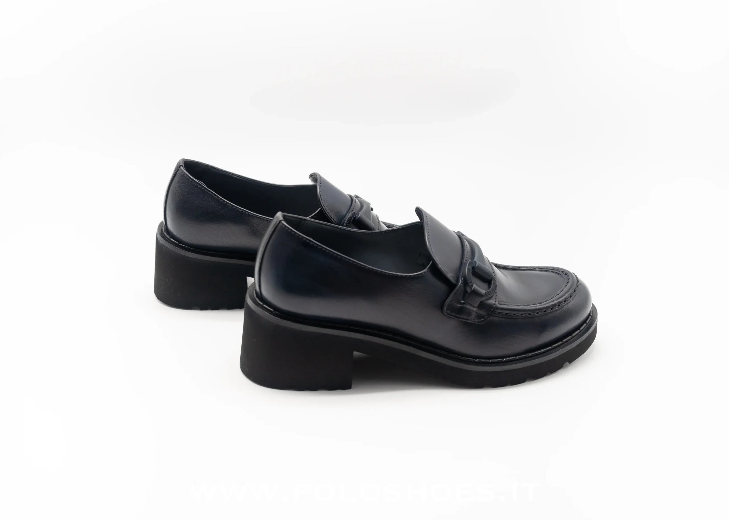 CALPIERRE - MOCASSINO TACCO OVER BLU - immagine 4