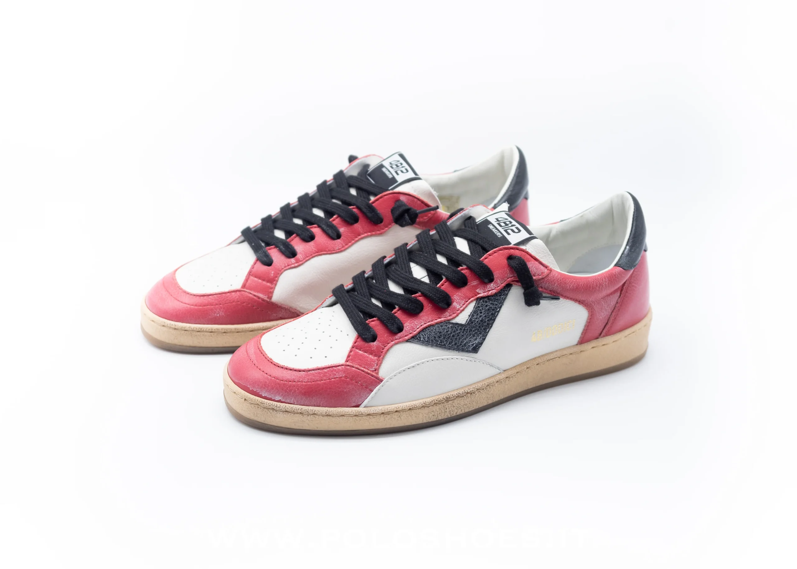 4B12- SNEAKERS PLAY BIANCO ROSSO - immagine 2