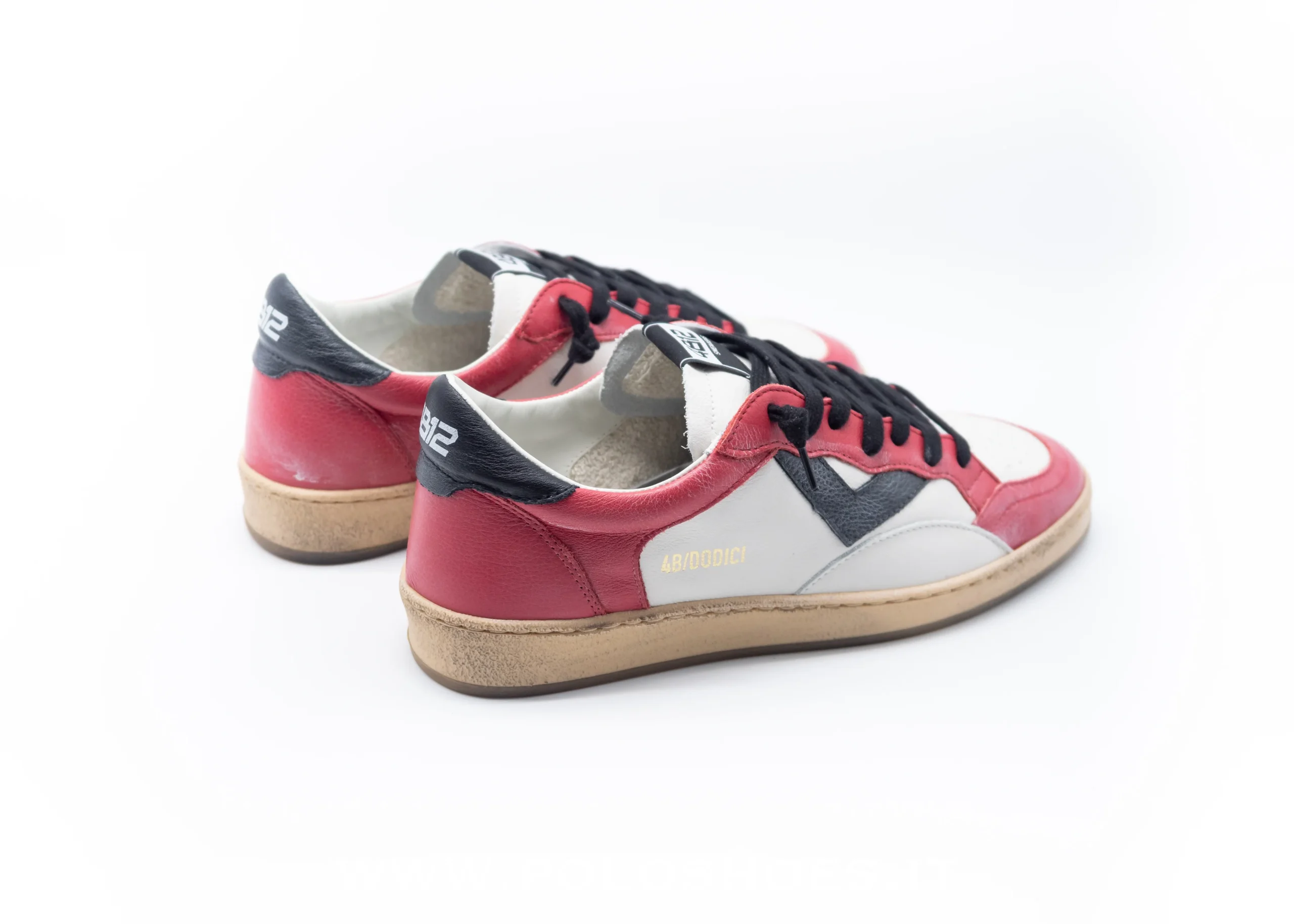 4B12- SNEAKERS PLAY BIANCO ROSSO - immagine 4