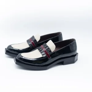 LE BOHEMIEN - MOCASSINO BLACK WHITE