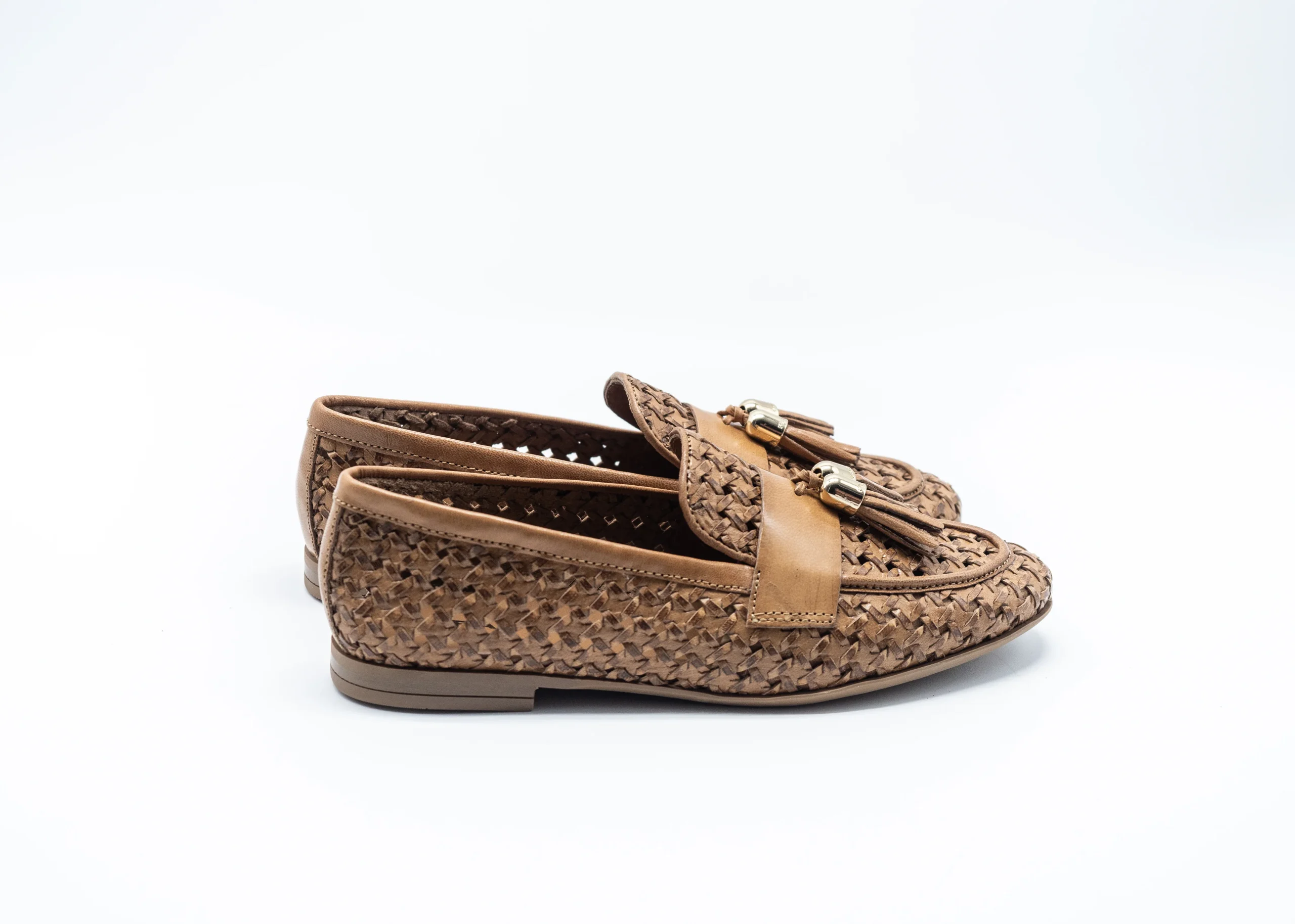 FRAU - MOCASSINI INTRECCIO COGNAC - immagine 4