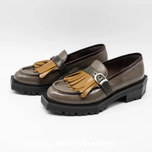 LE BOHEMIEN - MOCASSINO FRANGIATO TAUPE
