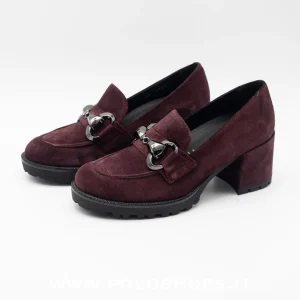 MELLUSO - MOCASSINO TACCO BORDEAUX