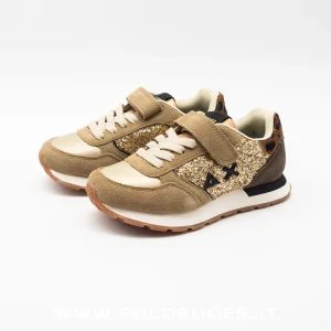 SUN68- GIRL'S KELLY BOG GLITTER ORO