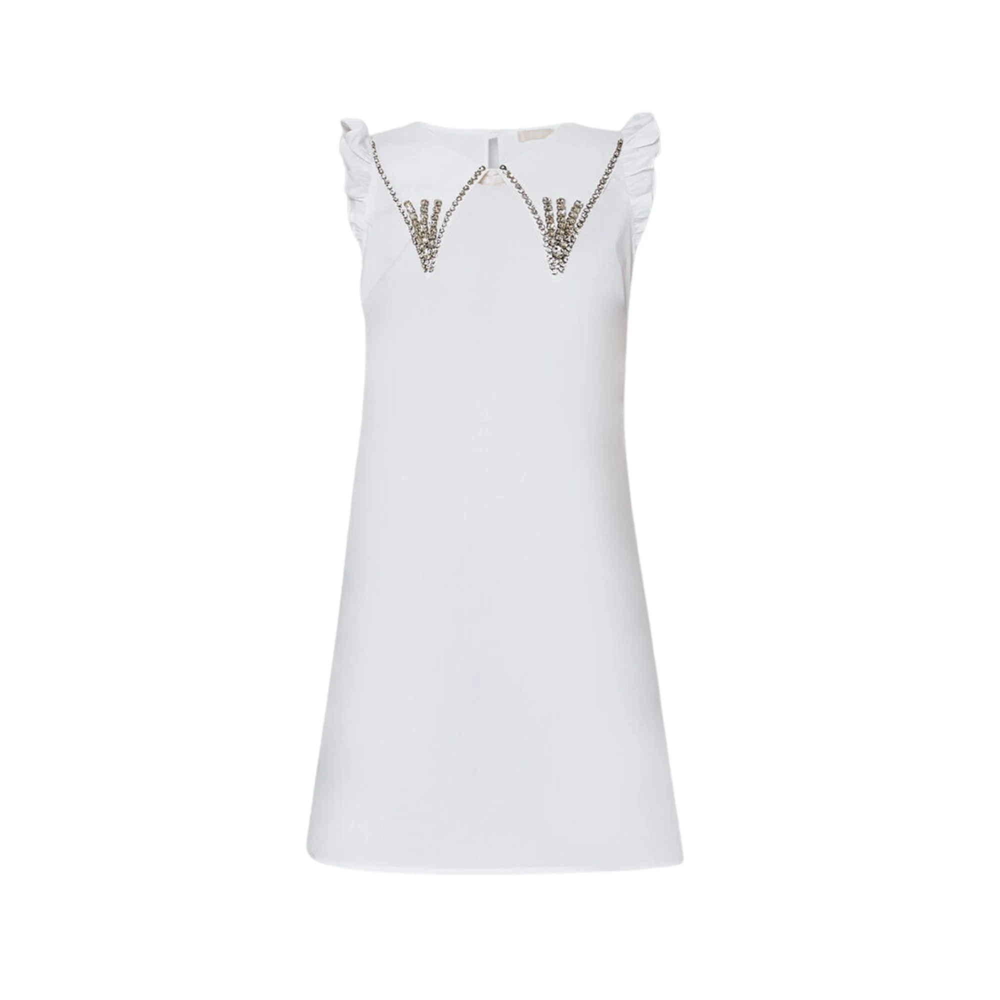 Abito Donna mini con colletto strass - immagine 5