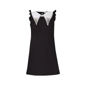 Abito Donna mini con colletto strass