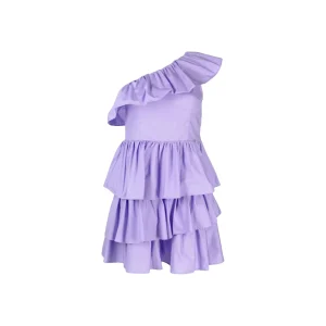 Abito Donna monospalla con rouches