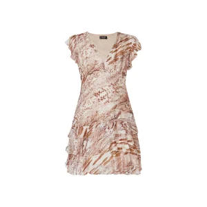 Abito Donna corto con stampa pitonata