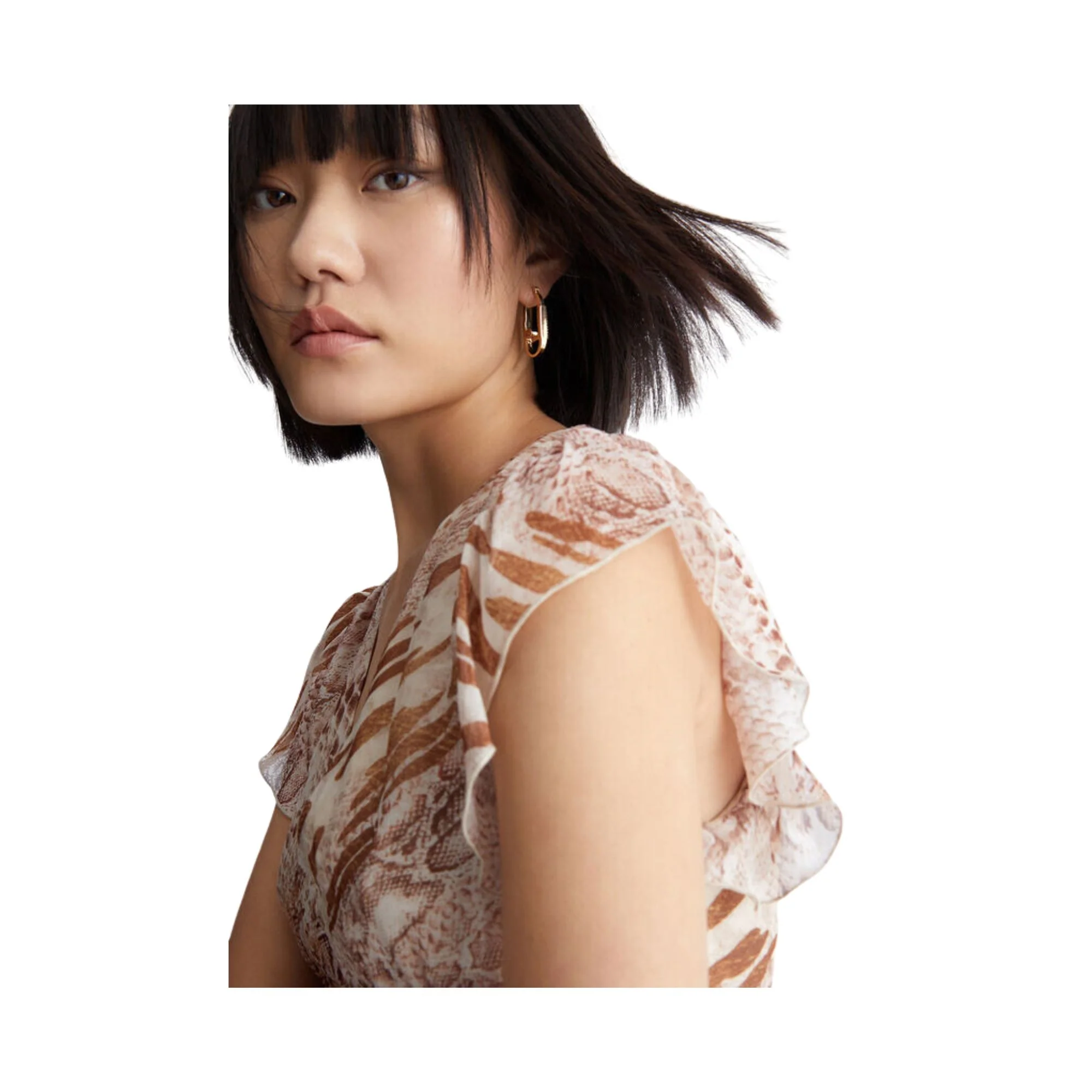 Abito Donna corto con stampa pitonata - immagine 5