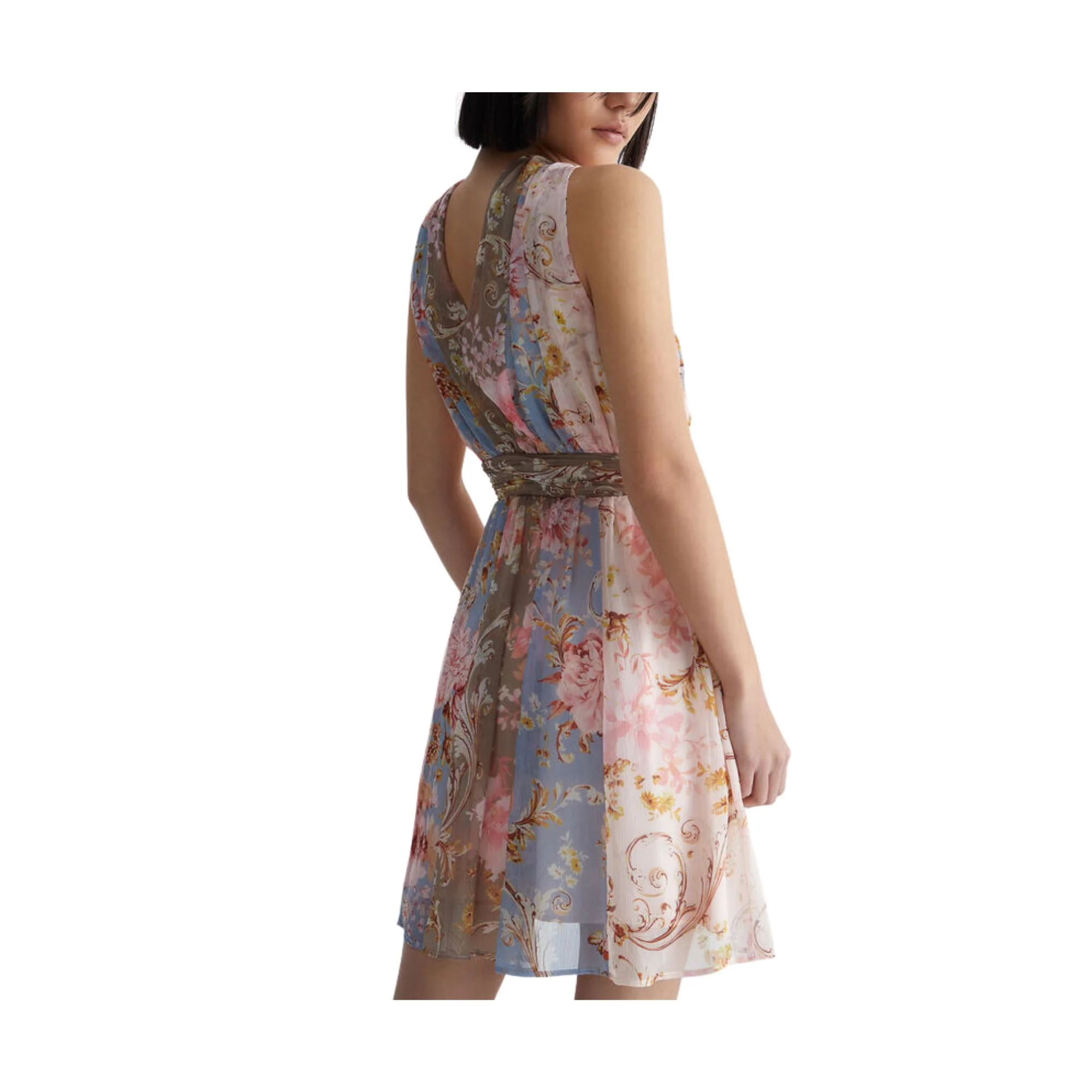 Abito Donna con nodo e stampa floreale - immagine 4