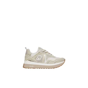 Sneakers Donna in mesh stampato beige