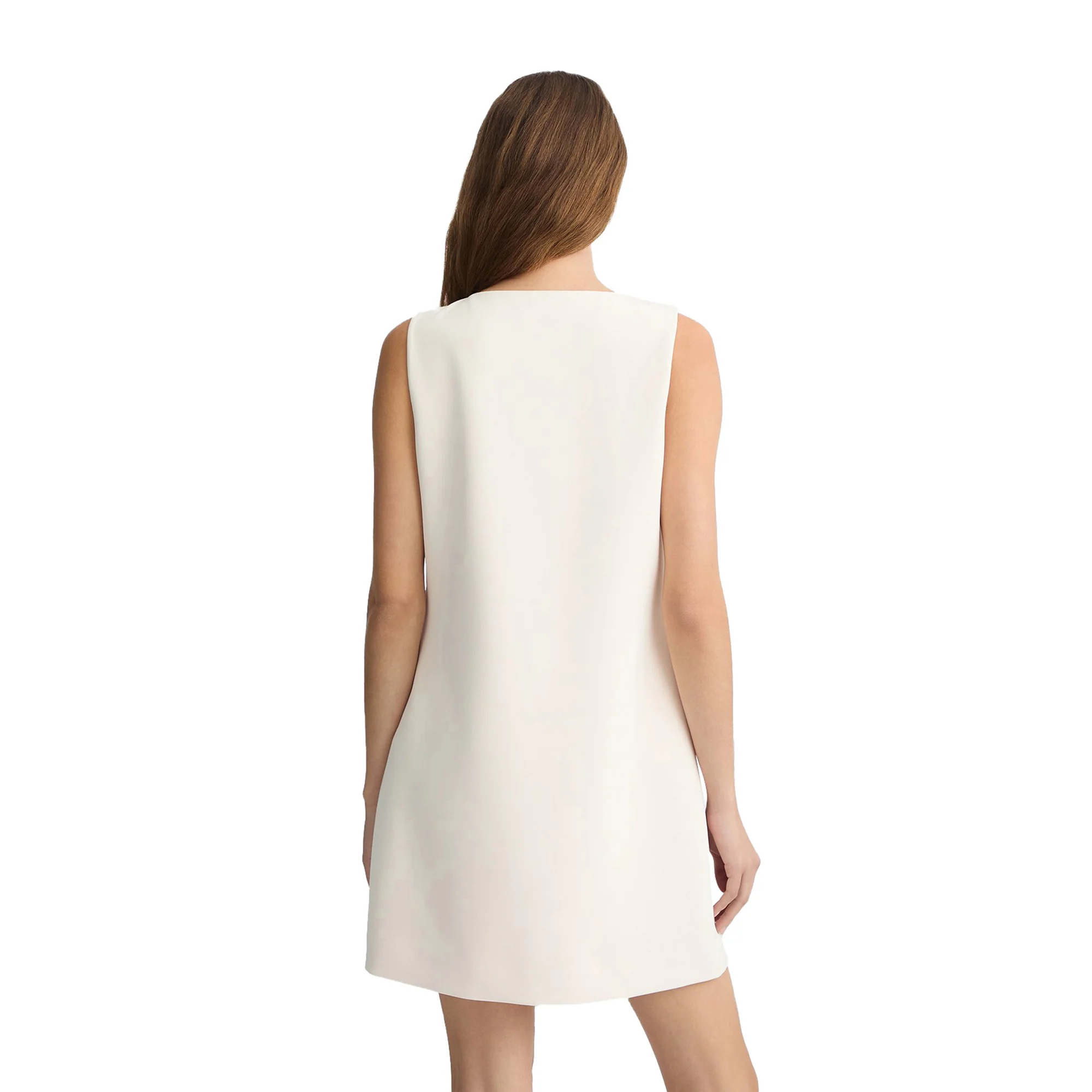 Abito corto Donna Bianco con ricami gioiello - immagine 4