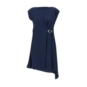Abito Donna con fondo asimmetrico Blu