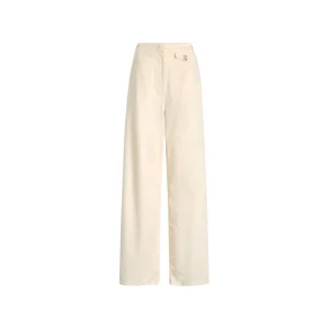 Pantaloni Donna wide leg Bianco