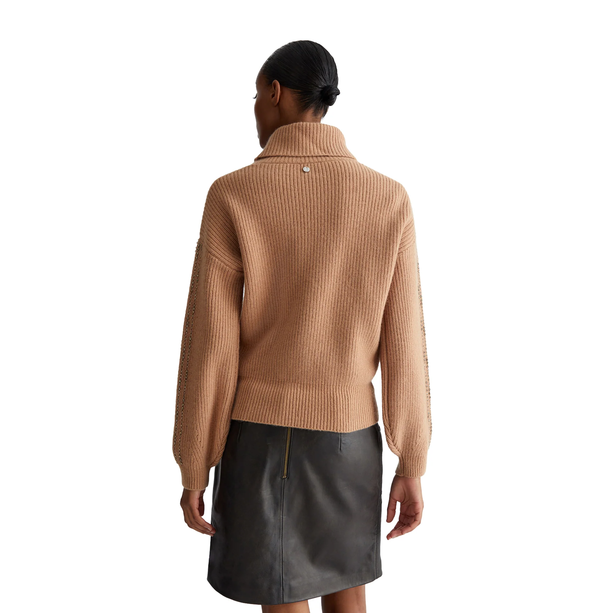 Dolcevita Donna in lana con strass - immagine 4