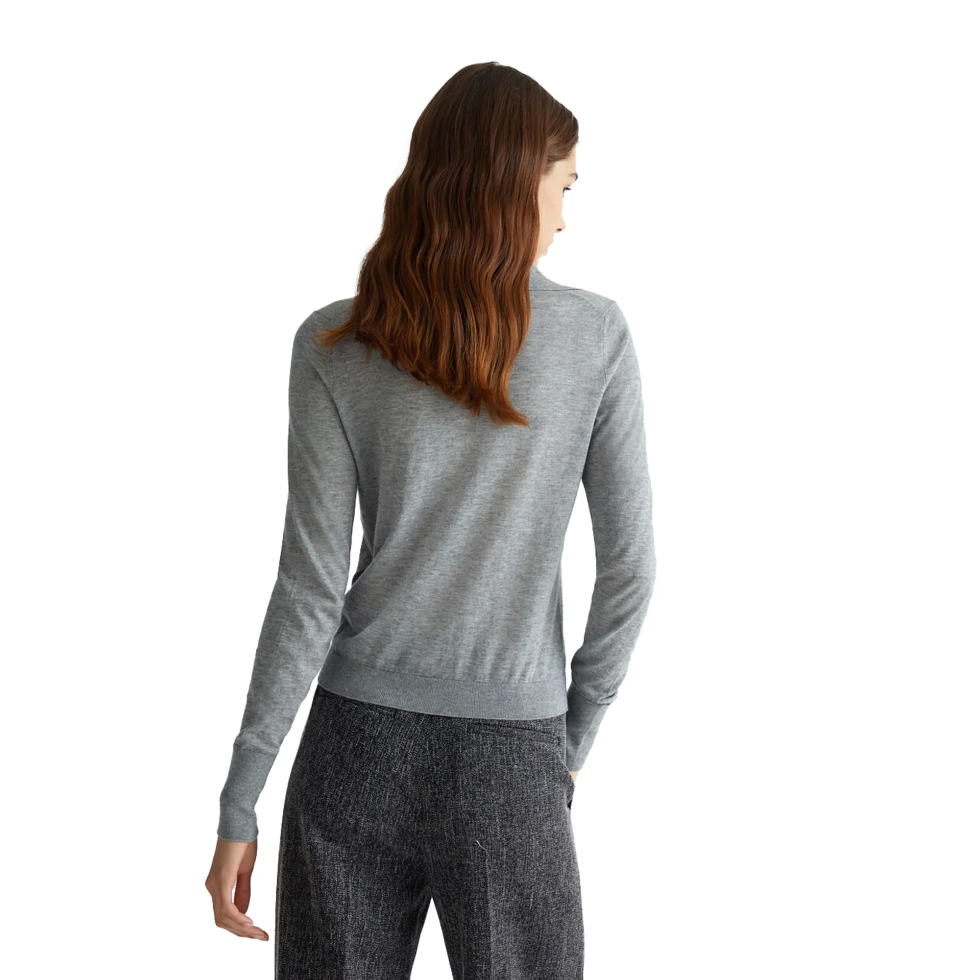 Polo Donna in misto cashmere Grigio - immagine 4