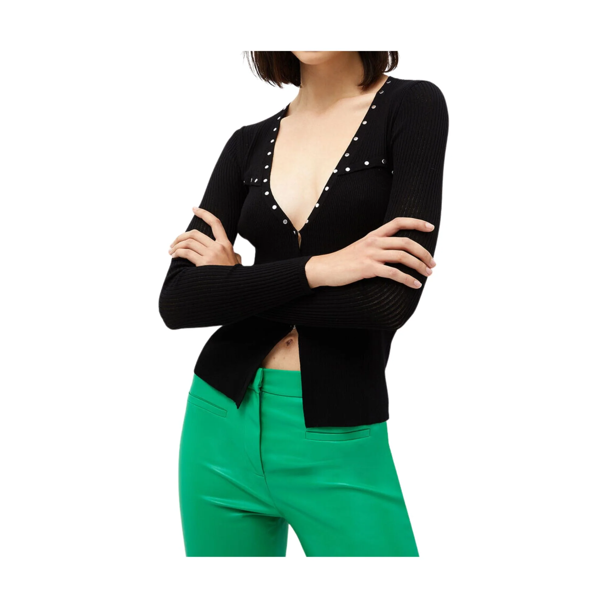 Cardigan Donna con borchie metalliche - immagine 5