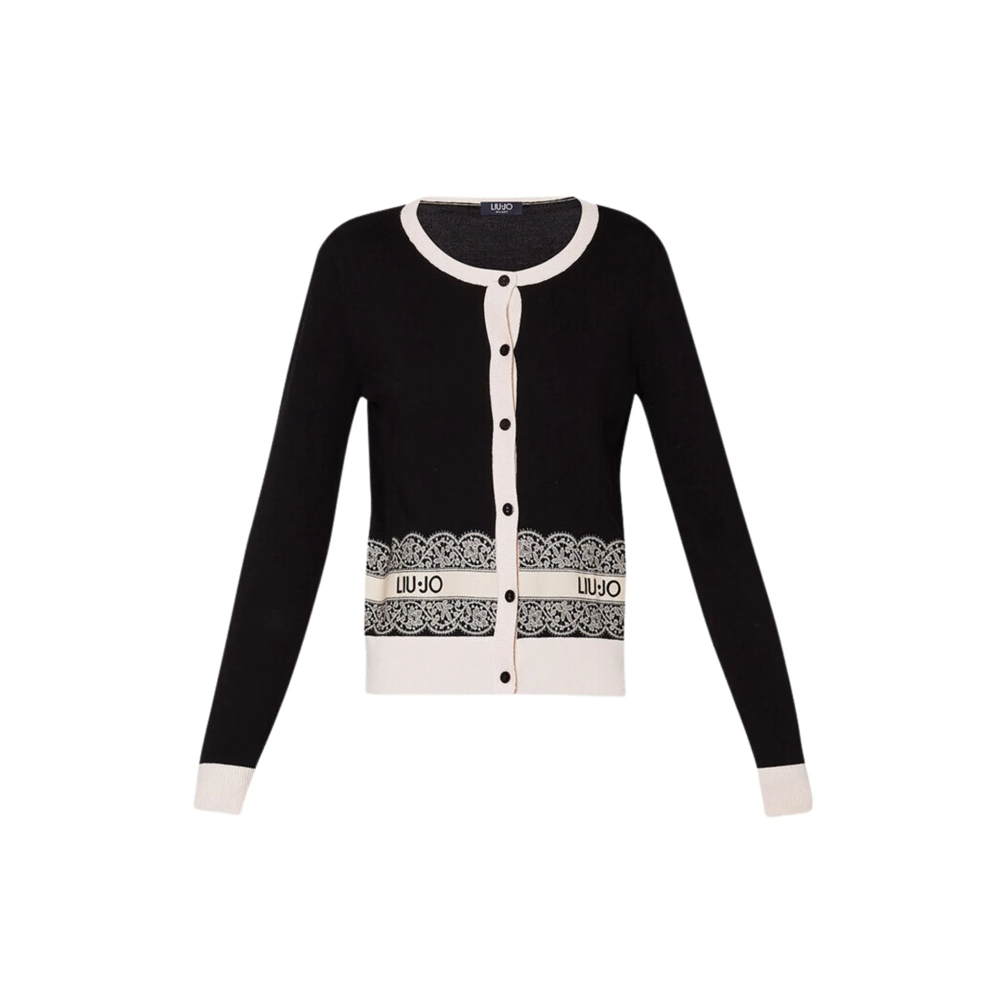 Cardigan Donna con inserto logato - immagine 2