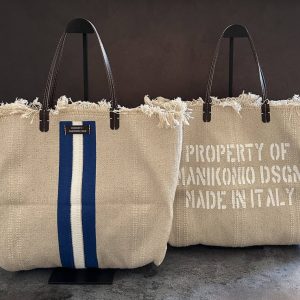 MANIKOMIO -2 PROJECT COTTON STRIPE BLU ROYAL