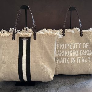 MANIKOMIO -2 PROJECT COTTON STRIPE BLACK