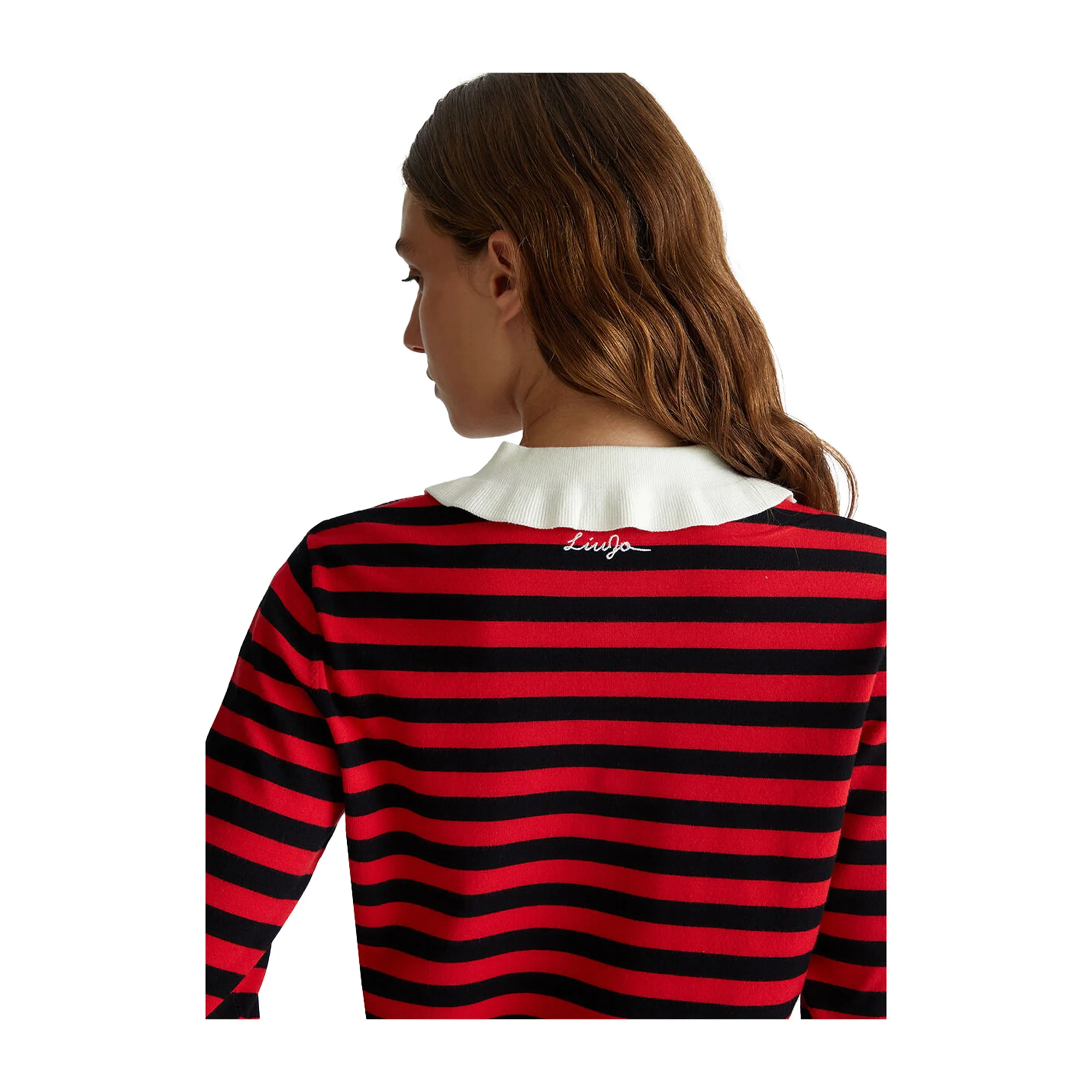 Maglia Donna a righe con bottoni gioiello - immagine 7