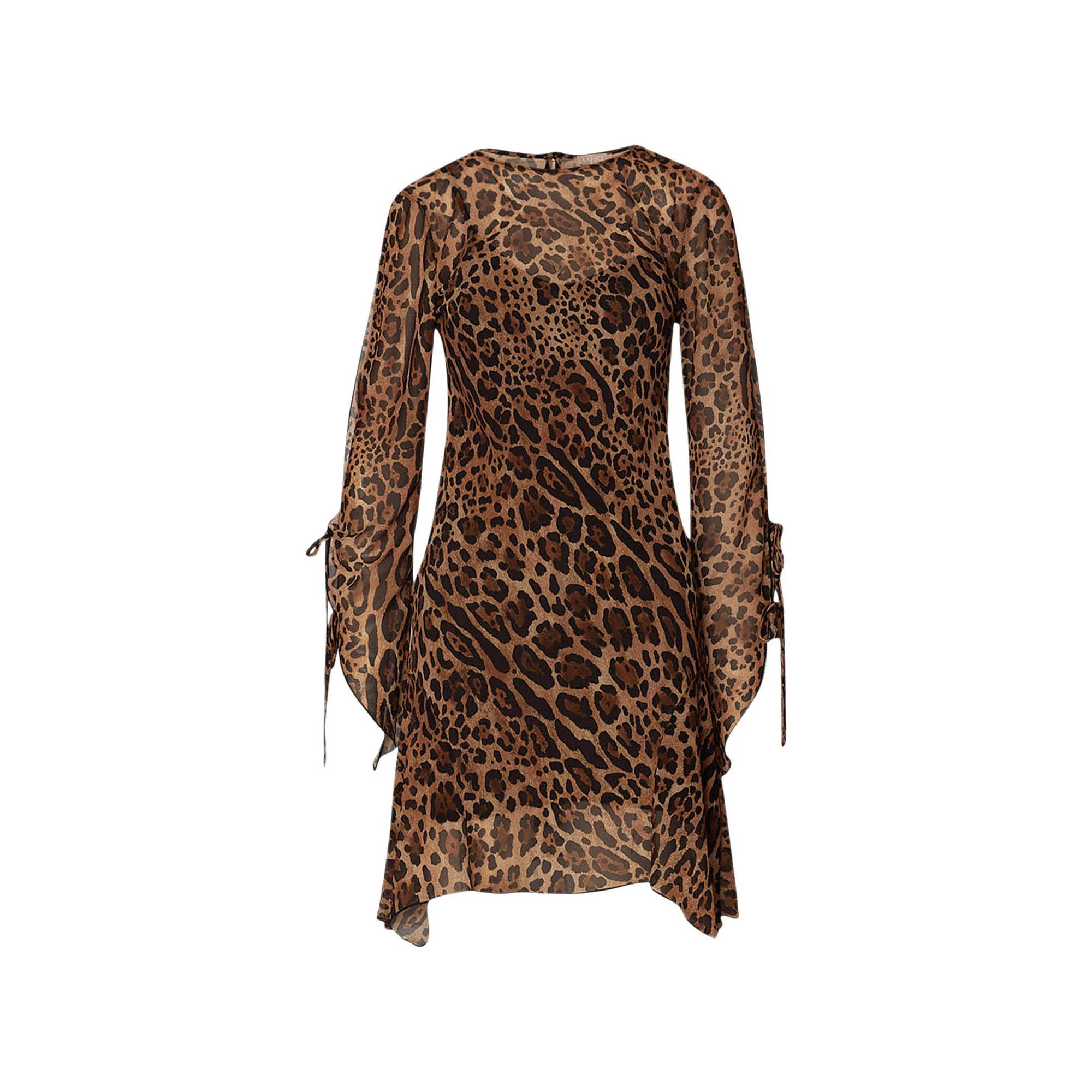 Abito corto Donna animalier in tulle