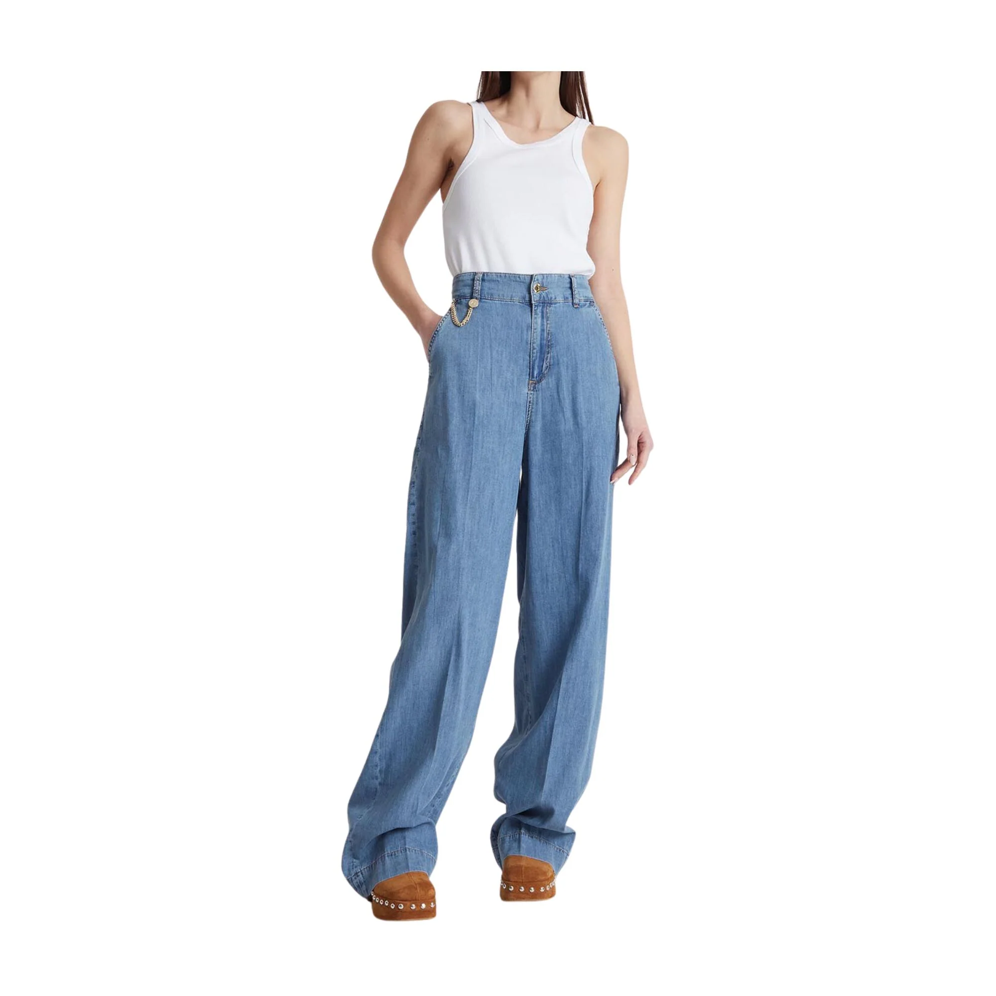 Jeans Donna a gamba larga - immagine 3