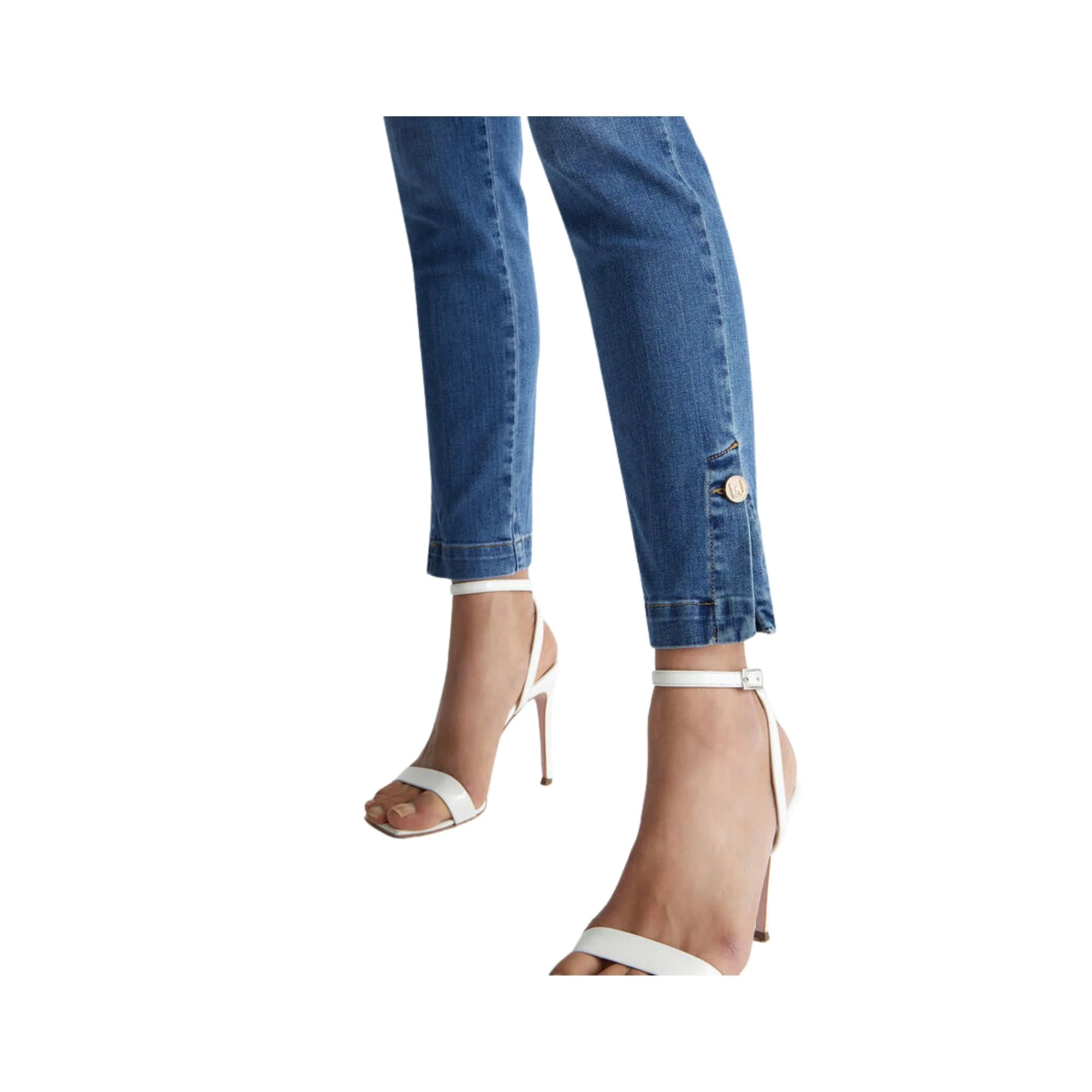 Jeans Chino In Denim Donna - Denim Blu - immagine 5