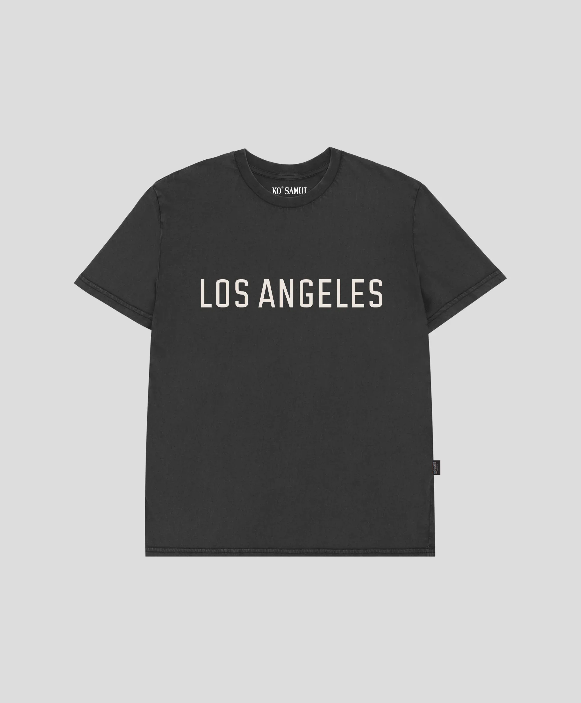 KOSAMUI -T-SHIRT LOS ANGELES TINTO ANTRACITE - immagine 2