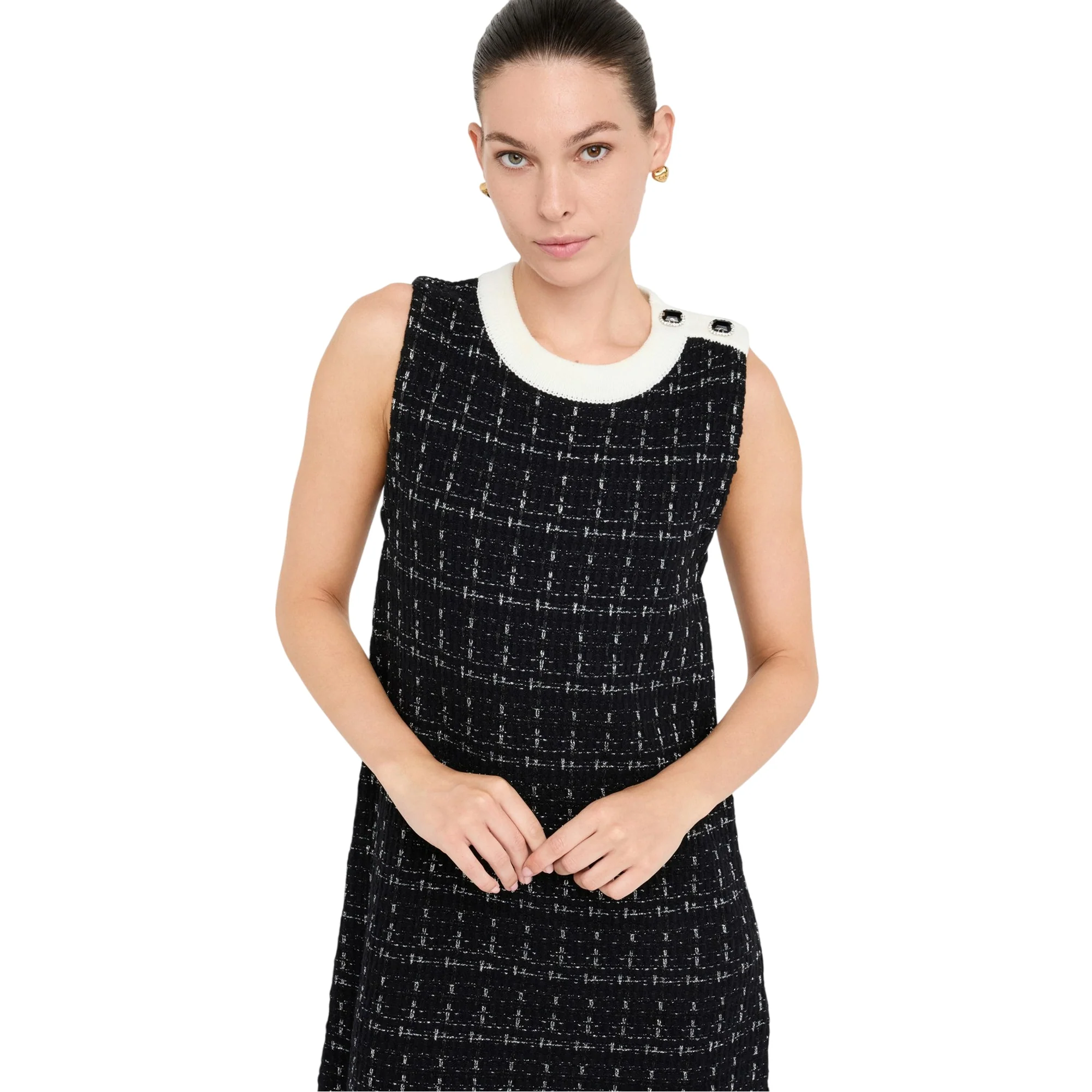 Abito Donna mini in cotone e lana - immagine 4