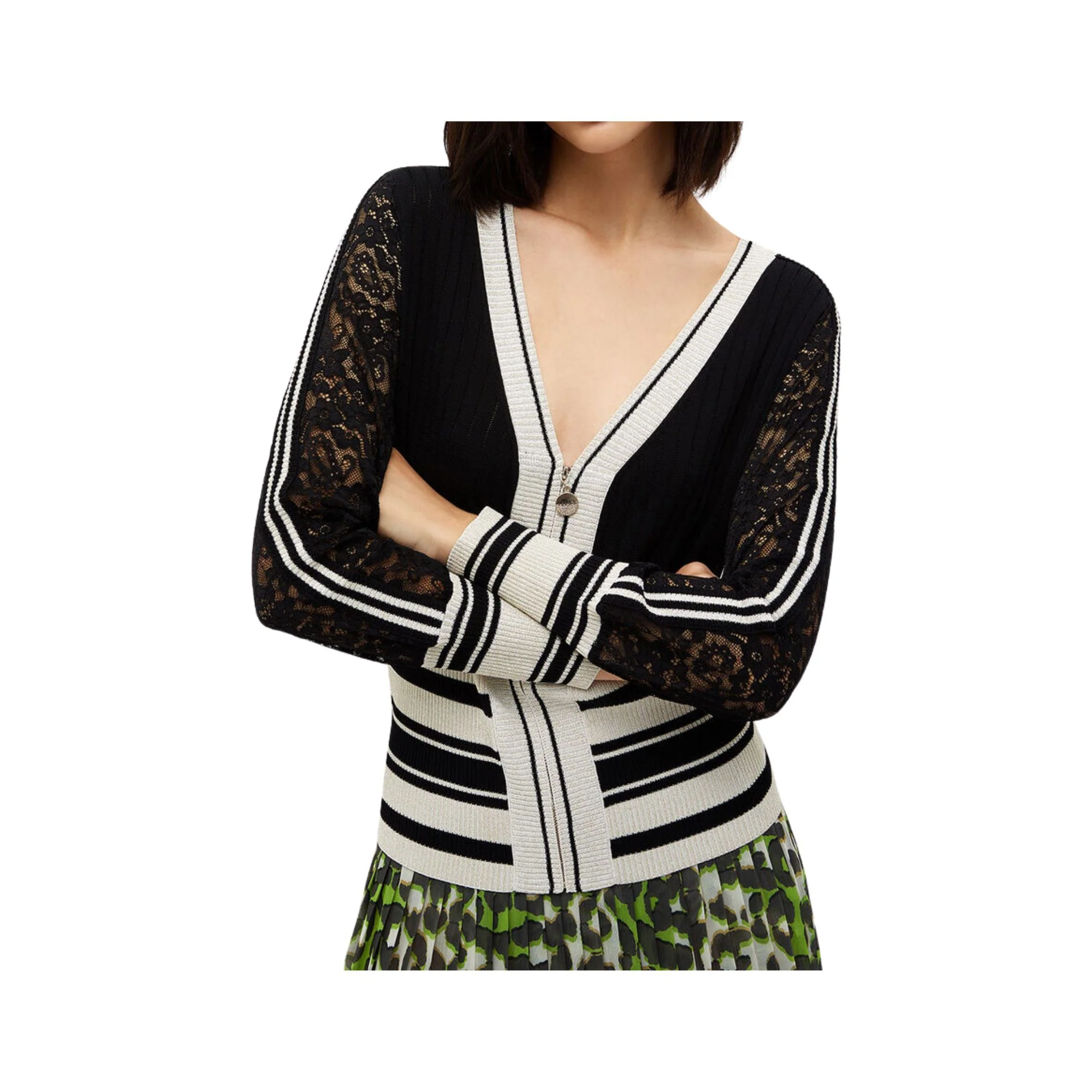 Cardigan Donna con zip frontale - immagine 3