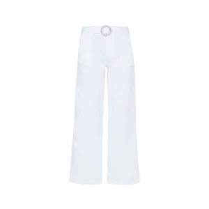 Pantalone Donna con cintura con fibbia gioiello