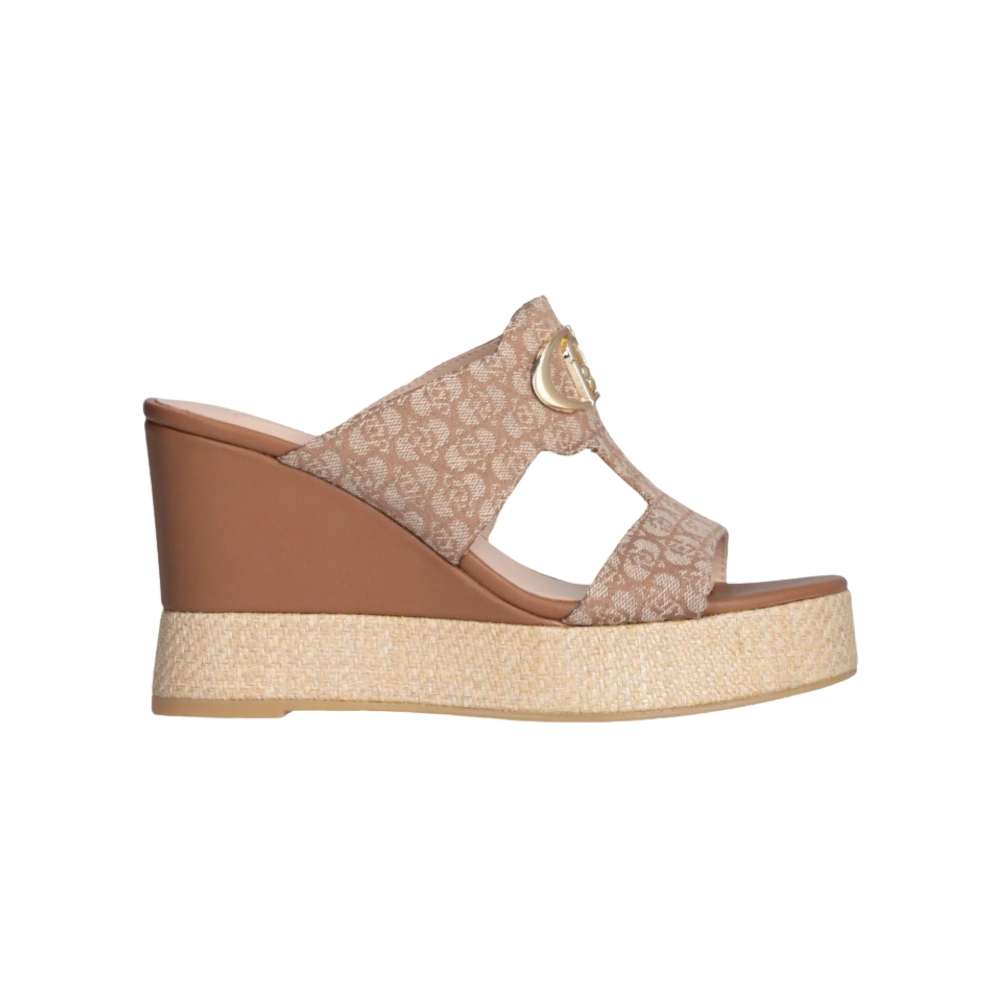 Sandalo a zeppa Donna logo monogram