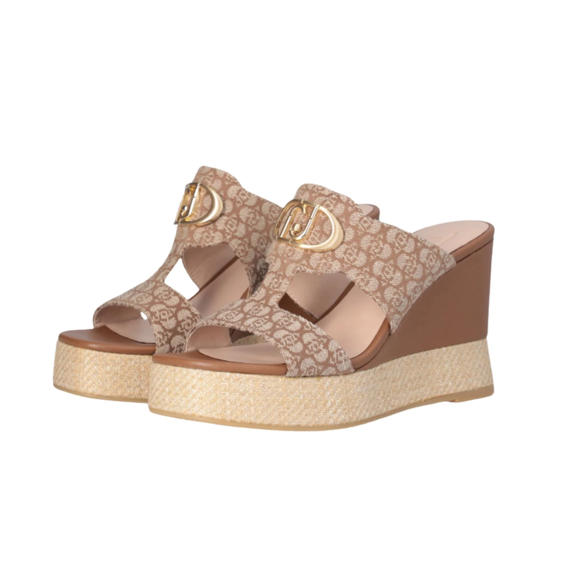 Sandalo a zeppa Donna logo monogram - immagine 3