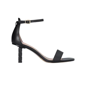 Sandali Donna con tacco logato Nero