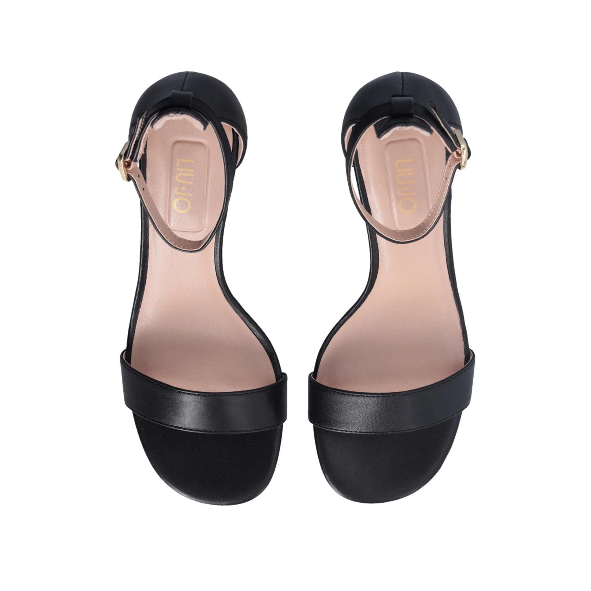 Sandali Donna con tacco logato Nero - immagine 3