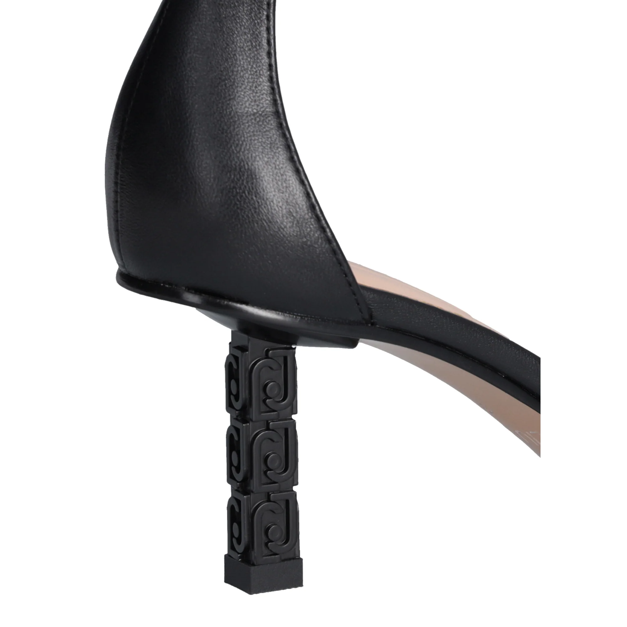 Sandali Donna con tacco logato Nero - immagine 5