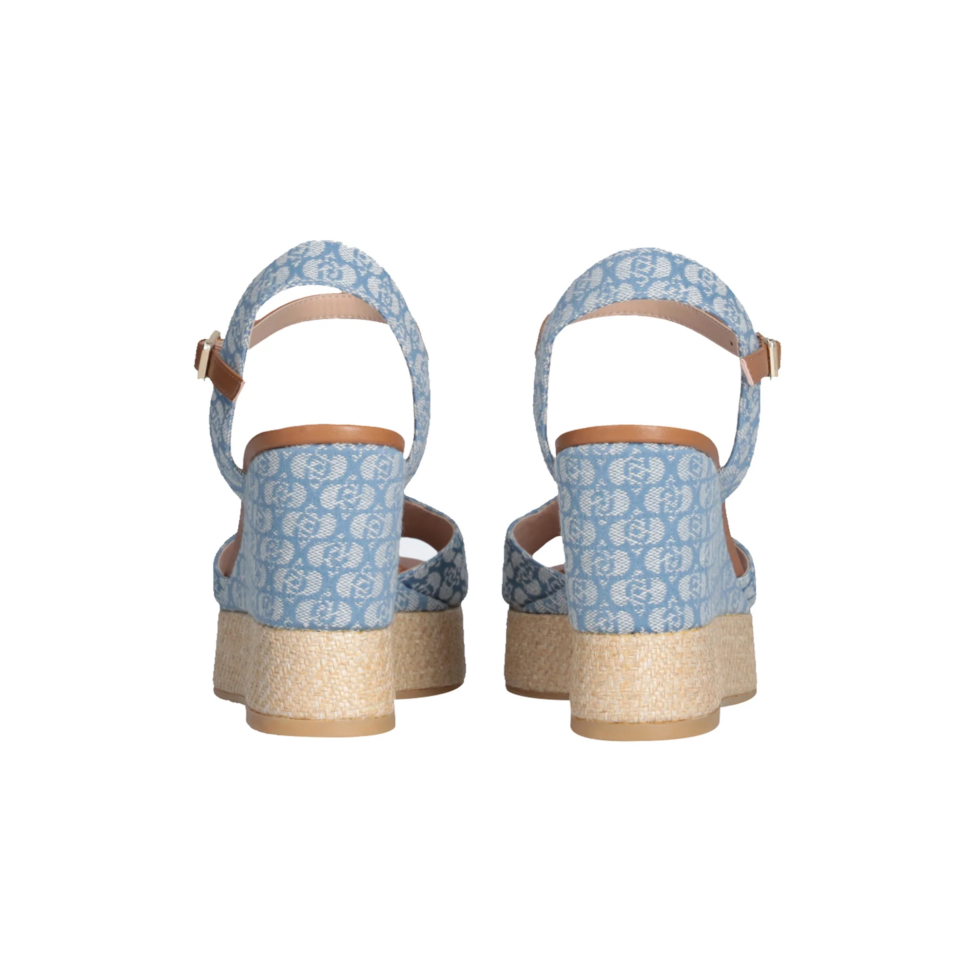 Sandali Zeppa donna in denim monogrma - immagine 5