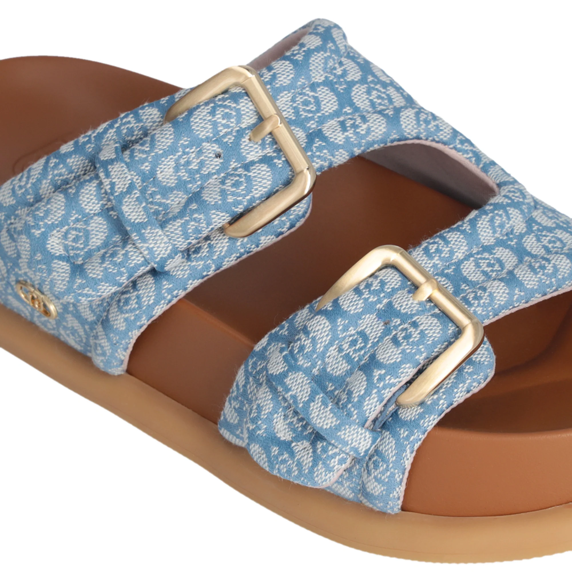 Sandali Donna con fascette bold Blu denim - immagine 5