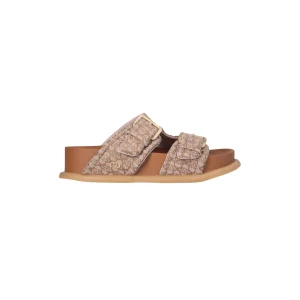 Sandali Donna con fascette bold Beige