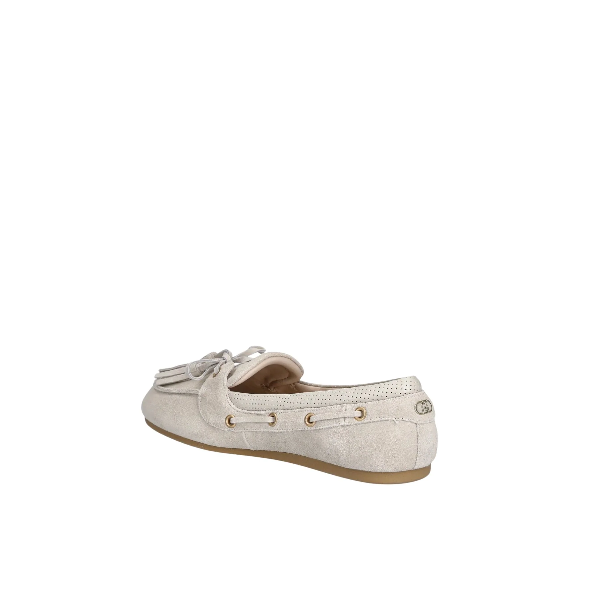 Mocassini Donna in suede con nappine grigio - immagine 3