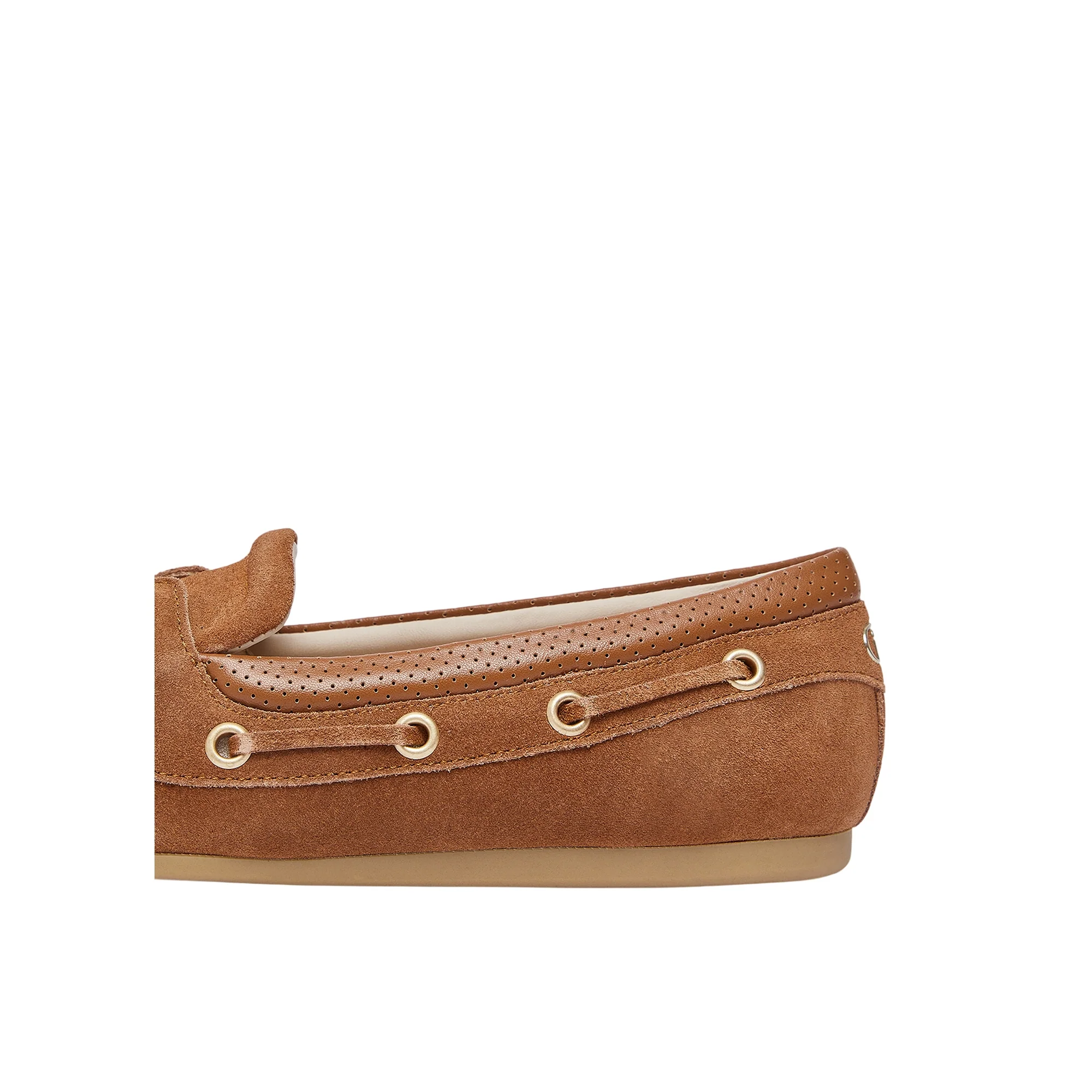 Mocassini Donna in suede con nappine marrone - immagine 5