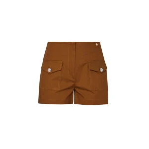 Shorts Donna con bottoni gioiello