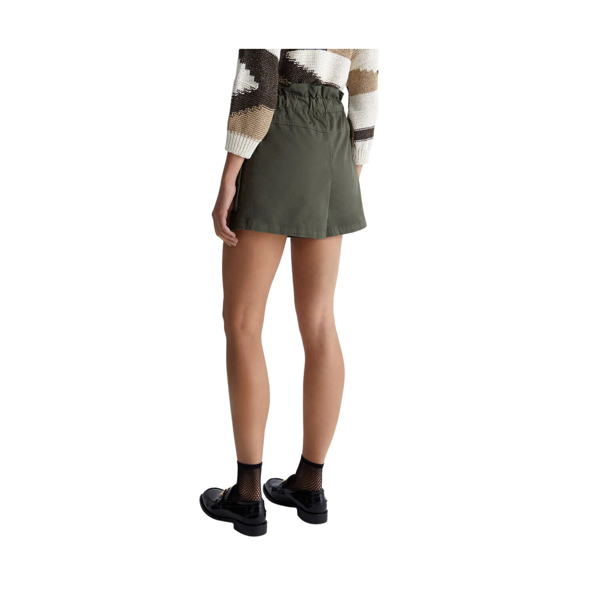 Shorts Donna con coulisse e bottoni gioiello - immagine 4