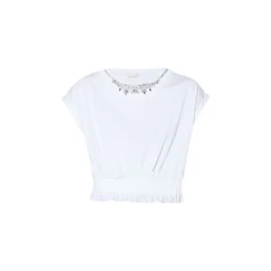 T-shirt Donna con applicazioni gioiello