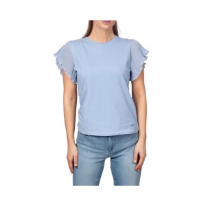 T-shirt Donna con maniche a balze