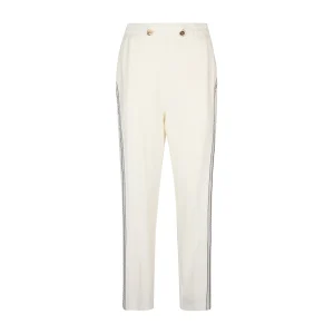 Pantaloni Donna jogging in jersey Bianco